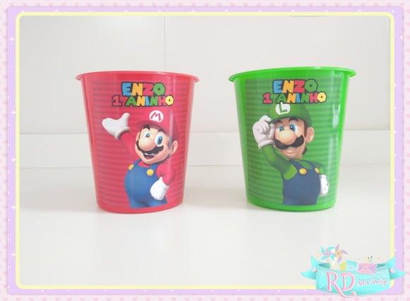 Baldinho de Pipoca Super Mario
