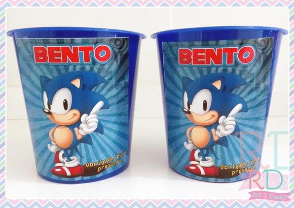 Baldinho de Pipoca Sonic