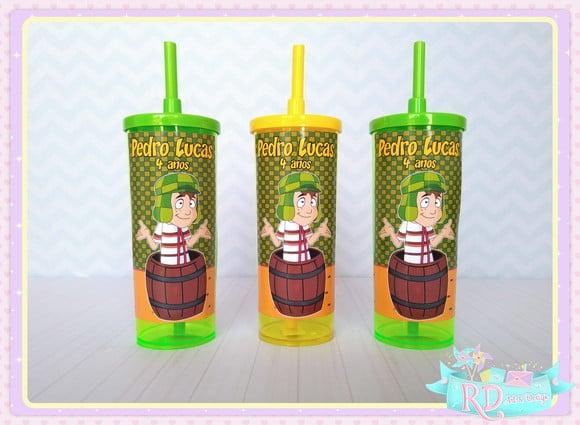 Copo Long Drink com Tampa Chaves