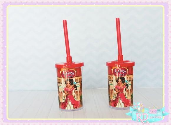 Copo Short Drink Com Tampa Elena De Avalor