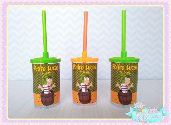 Copo Short Drink com Tampa Chaves