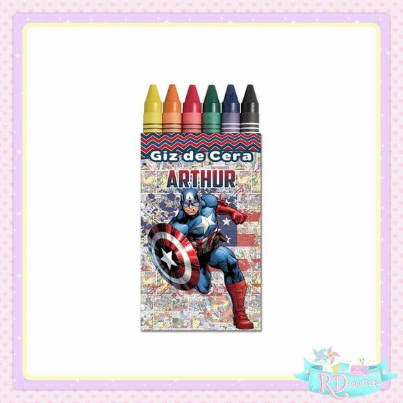 Giz de Cera Capitão América