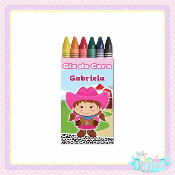Giz de Cera Fazendinha Rosa