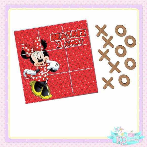 Jogo da Velha Minnie Vermelha