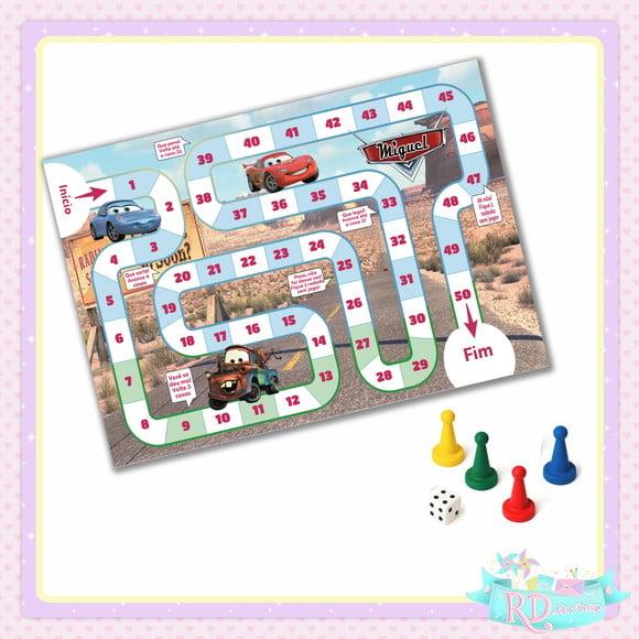 Jogo de Tabuleiro Carros