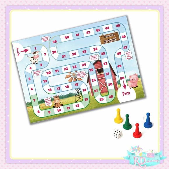 Jogo de Tabuleiro Fazendinha