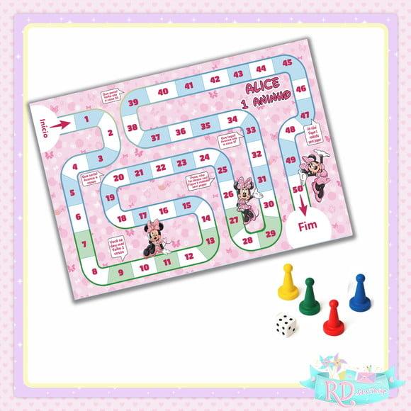 Jogo de Tabuleiro Minnie Rosa