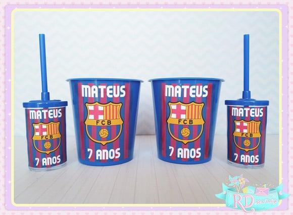 Kit Baldinho e Copo Short Drink Barcelona