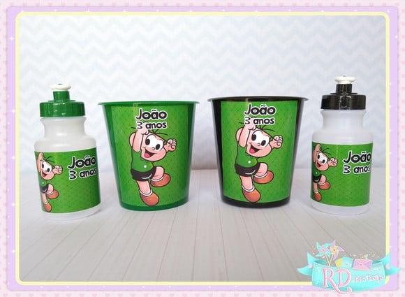Kit Baldinho e Squeeze Cebolinha