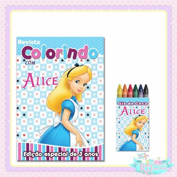 Kit Colorir Alice no País das Maravilhas
