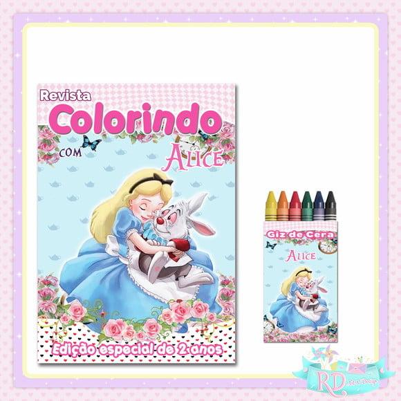 Kit Colorir Alice no País das Maravilhas