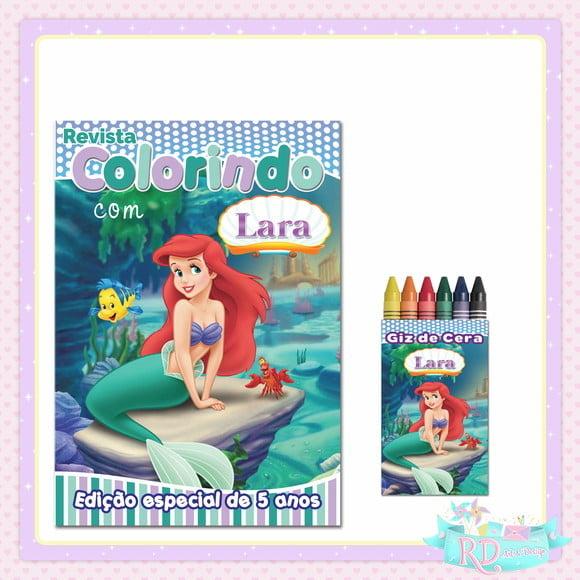 Kit Colorir A Pequena Sereia