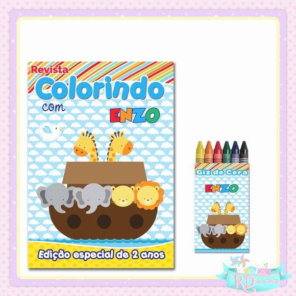 Kit Colorir Arca de Noé