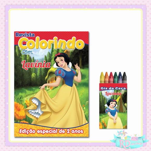 Kit Colorir Branca de Neve