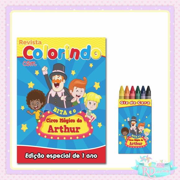 Kit Colorir Circo do Bita