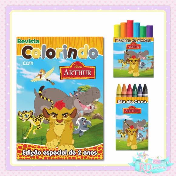 Kit Colorir com Massinha a Guarda do Leão