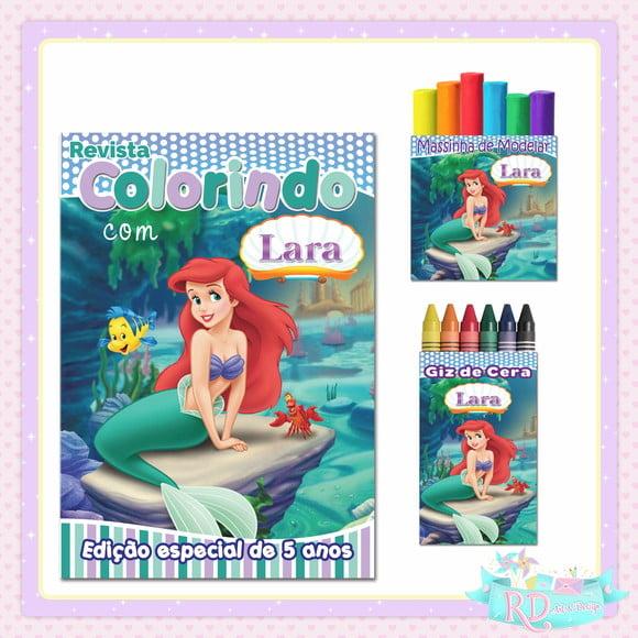 Kit Colorir com massinha A Pequena Sereia