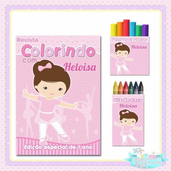 Kit Colorir com Massinha Bailarina