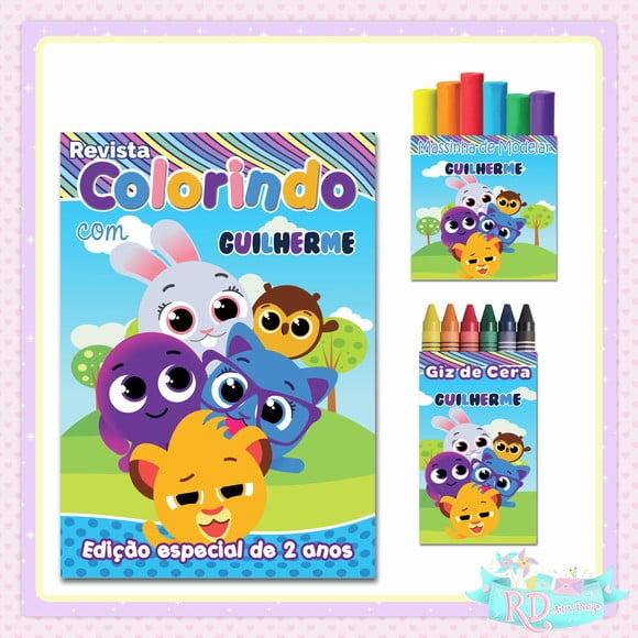Kit Colorir com Massinha Bolofofos