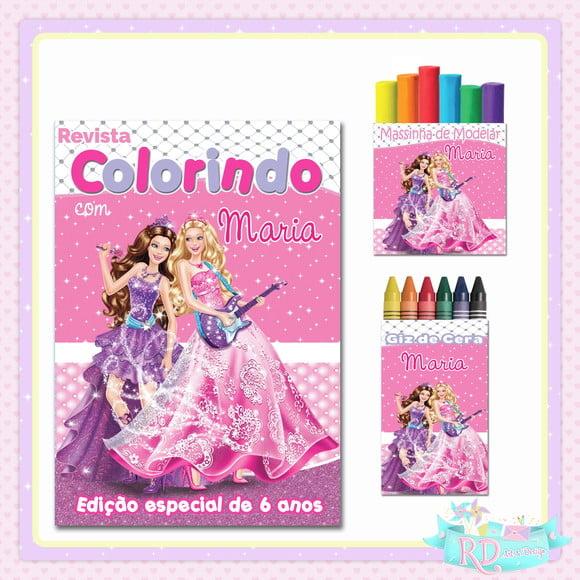 Kit Colorir com Massinha Barbie