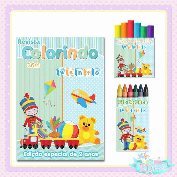 Kit Colorir com Massinha Brinquedos