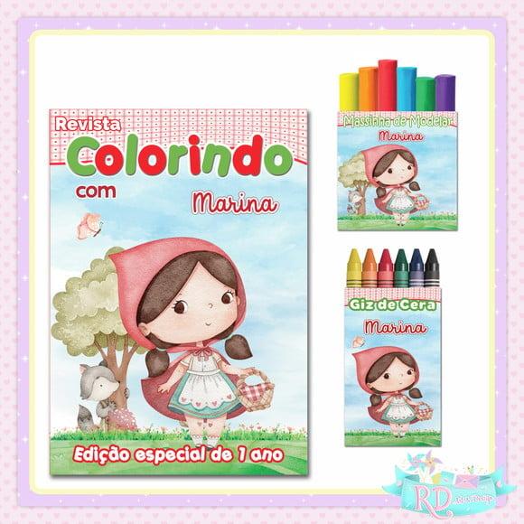 Kit Colorir com Massinha Chapeuzinho Vermelho