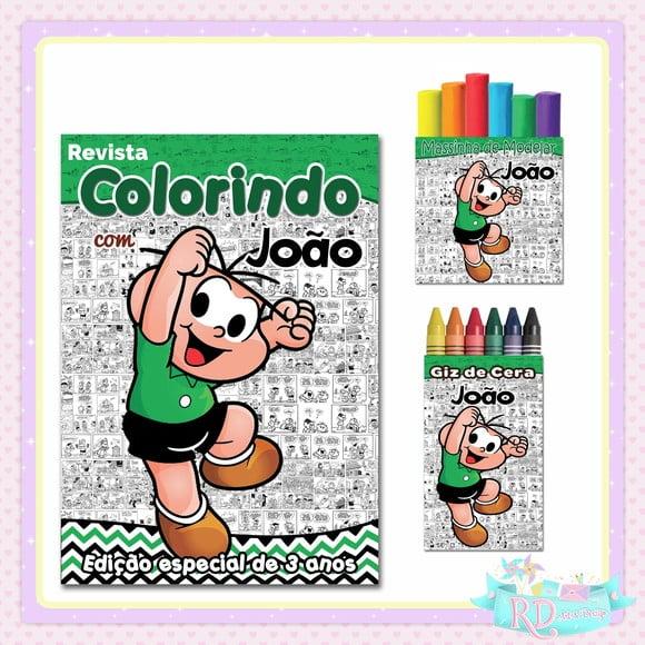 Kit Colorir com Massinha Cebolinha