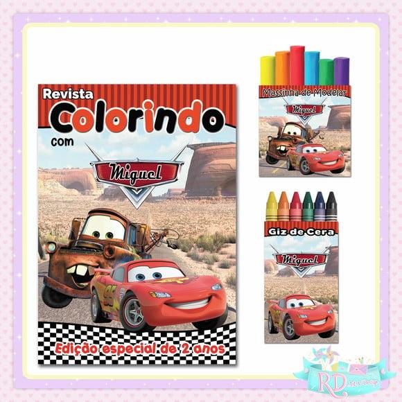 Kit Colorir com Massinha Carros