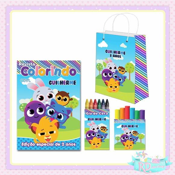 Kit Colorir com Massinha e Sacolinha Bolofofos