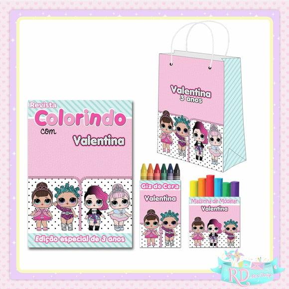 Kit Colorir com Massinha e Sacolinha Lol Surprise
