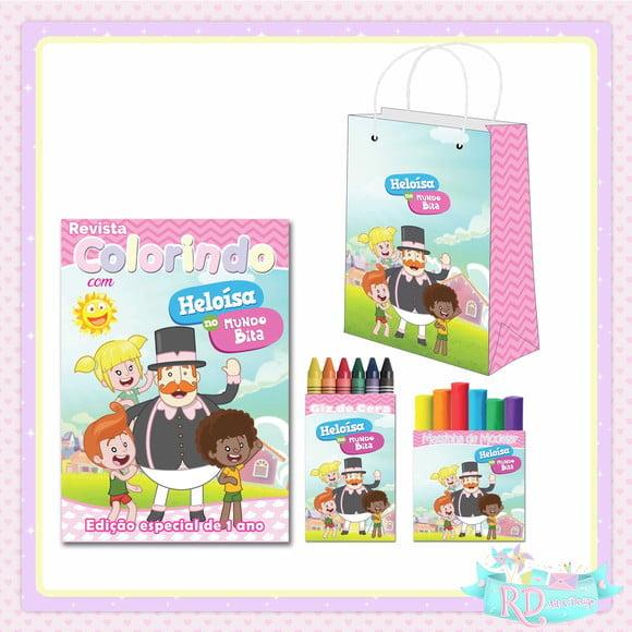 Kit Colorir com Massinha e Sacolinha Mundo Bita