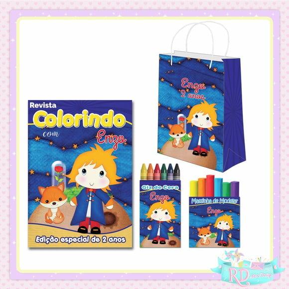Kit Colorir com Massinha e Sacolinha Pequeno Príncipe