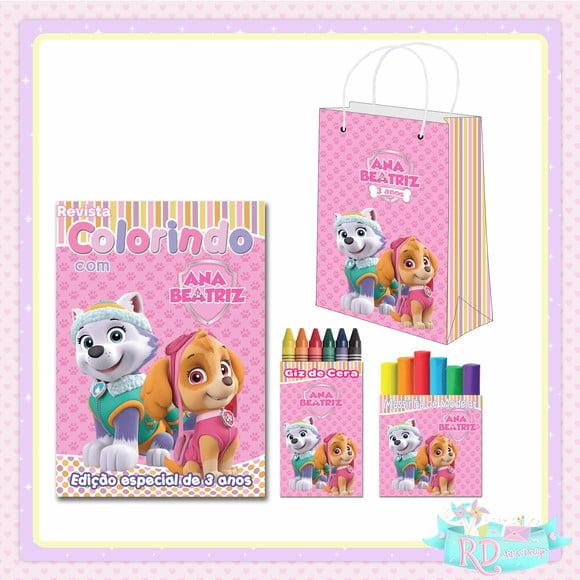 Kit Colorir com Massinha e Sacolinha Patrulha Canina