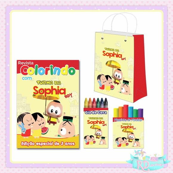 Kit Colorir com Massinha e Sacolinha Turma da Mônica Toy