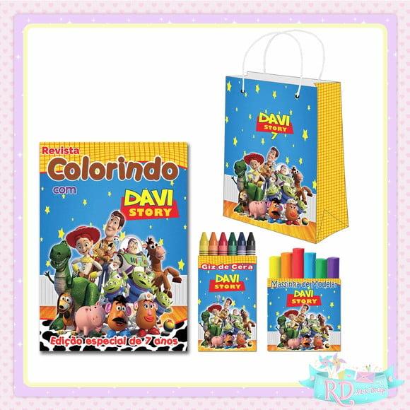 Kit Colorir com Massinha e Sacolinha Toy Story