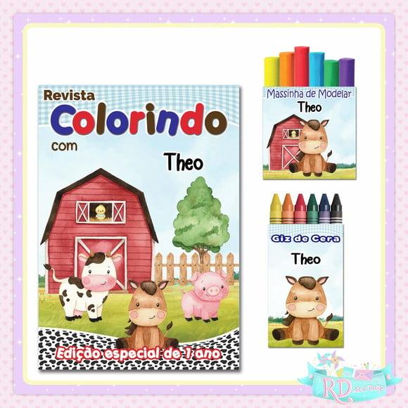 Kit Colorir com Massinha Fazendinha