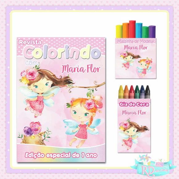 Kit Colorir com Massinha Fadas