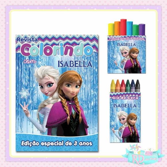 Kit Colorir com Massinha Frozen
