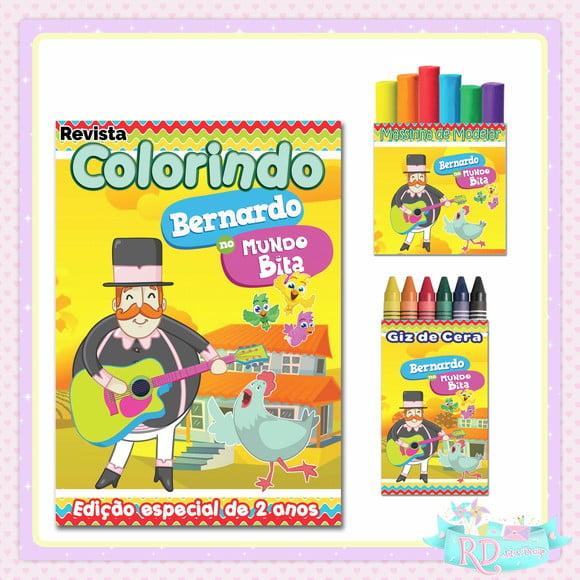 Kit Colorir com Massinha Fazendinha do Bita
