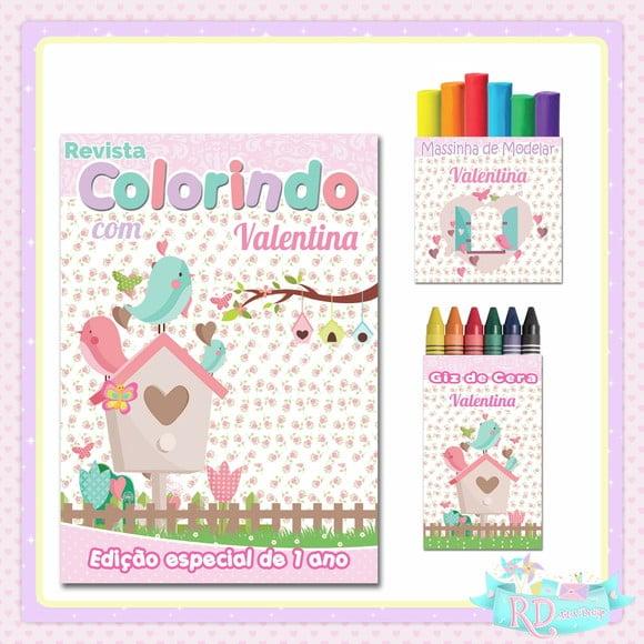 Kit Colorir com Massinha Jardim Encantado