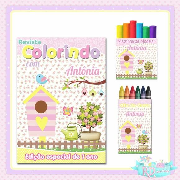 Kit Colorir com Massinha Jardim Encantado
