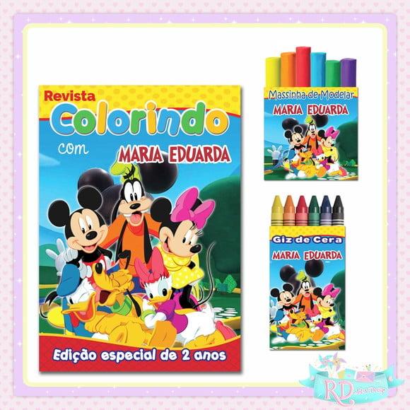 Kit Colorir com Massinha Mickey Clubhouse