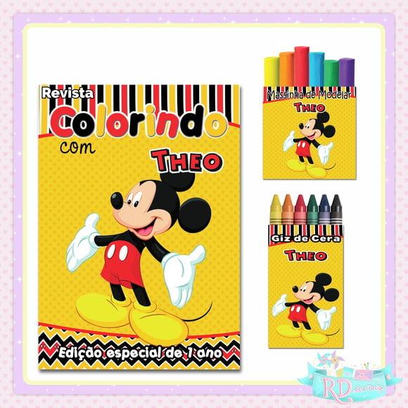 Kit Colorir com Massinha Mickey