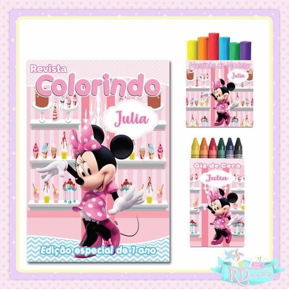 Kit Colorir com Massinha Minnie Confeitaria