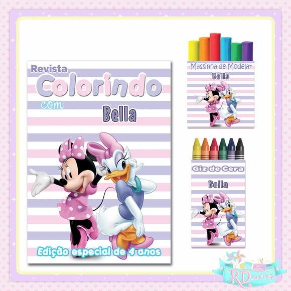 Kit Colorir com Massinha Minnie e Margarida