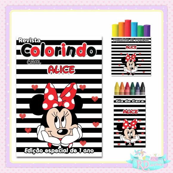 Kit Colorir com Massinha Minnie Vermelha