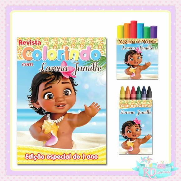 Kit Colorir com Massinha Moana Baby