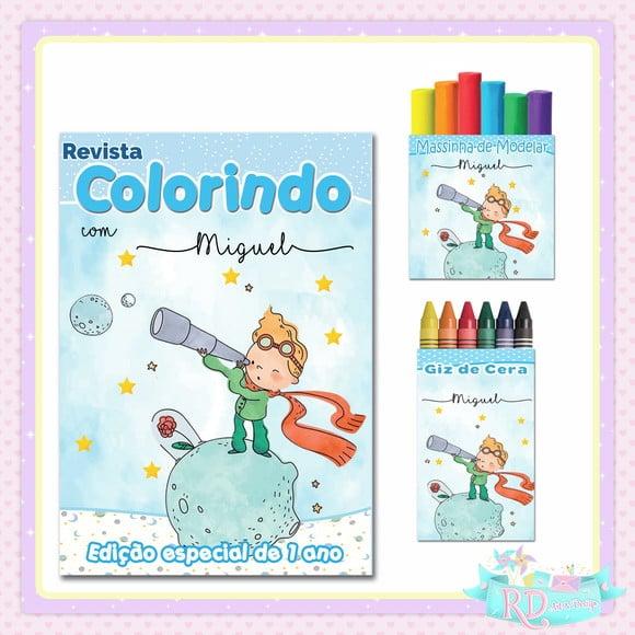 Kit Colorir com Massinha Pequeno Príncipe