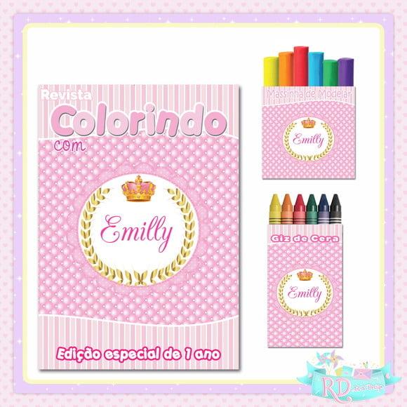 Kit Colorir com Massinha Realeza
