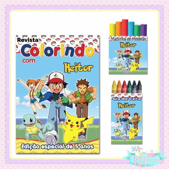 Kit Colorir com Massinha Pokemon